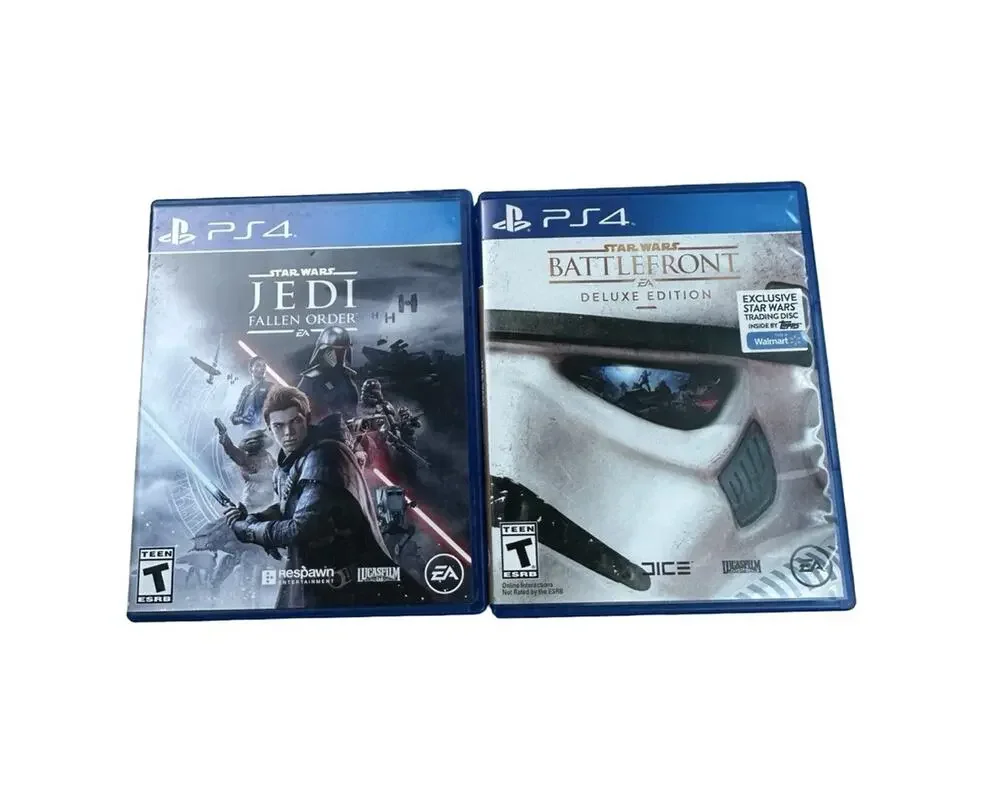 PS4 Star Wars Game Lot Jedi Fallen Order & Battlefront Deluxe Edition